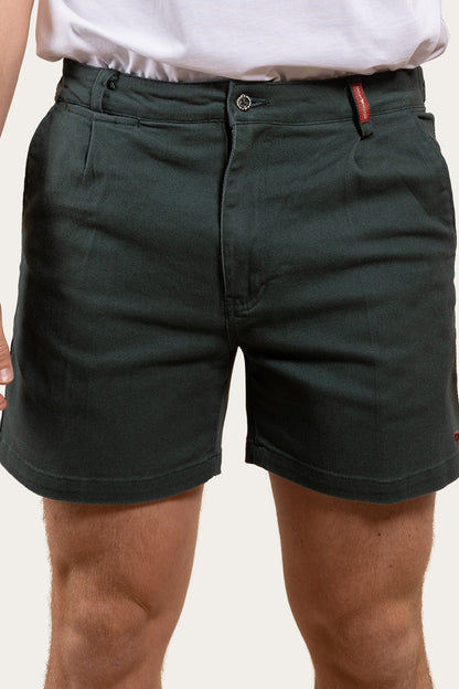 Cloncurry Mens Heavy Weight Work Short - Forest Green