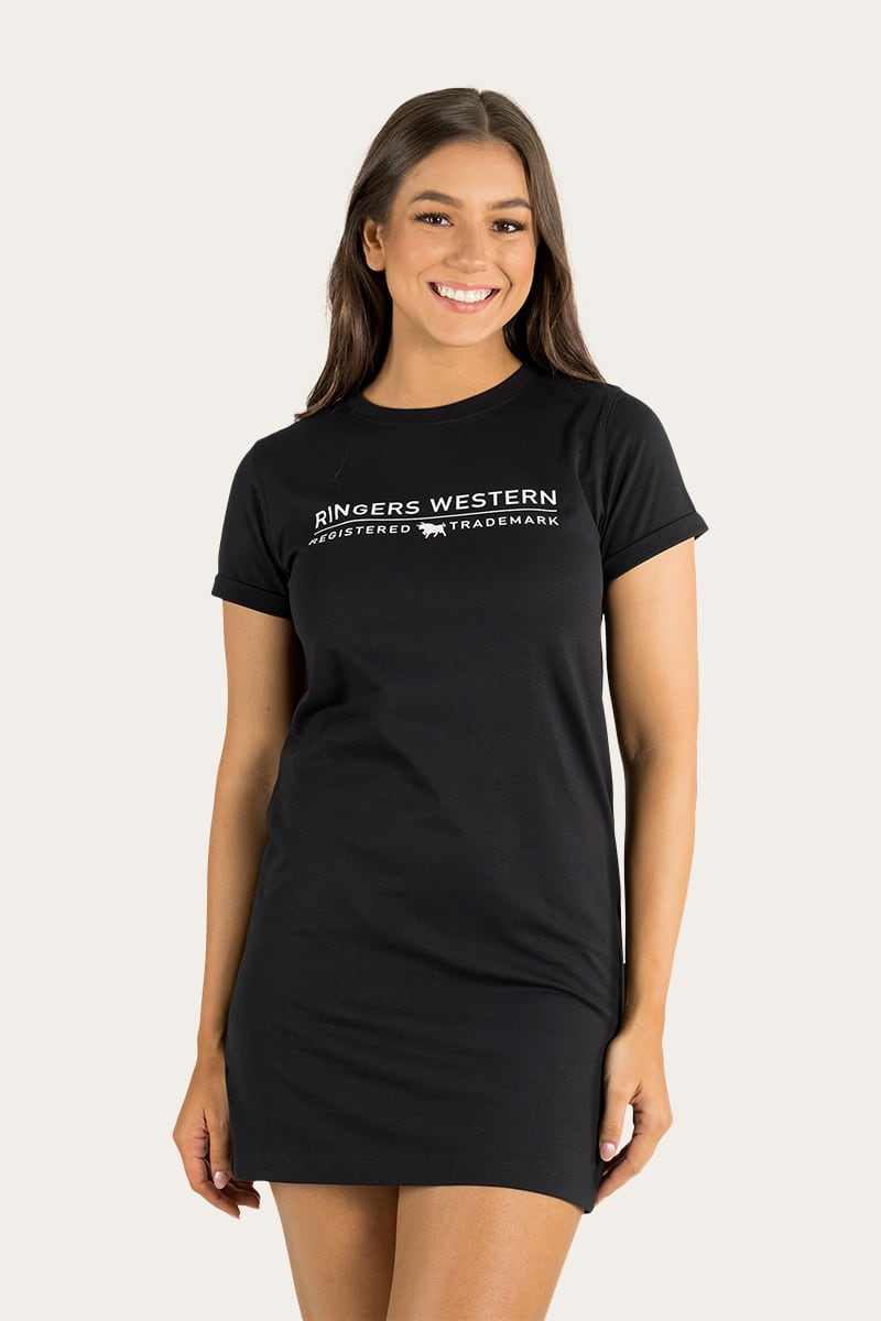 Delta Womens T-Shirt Dress - Black