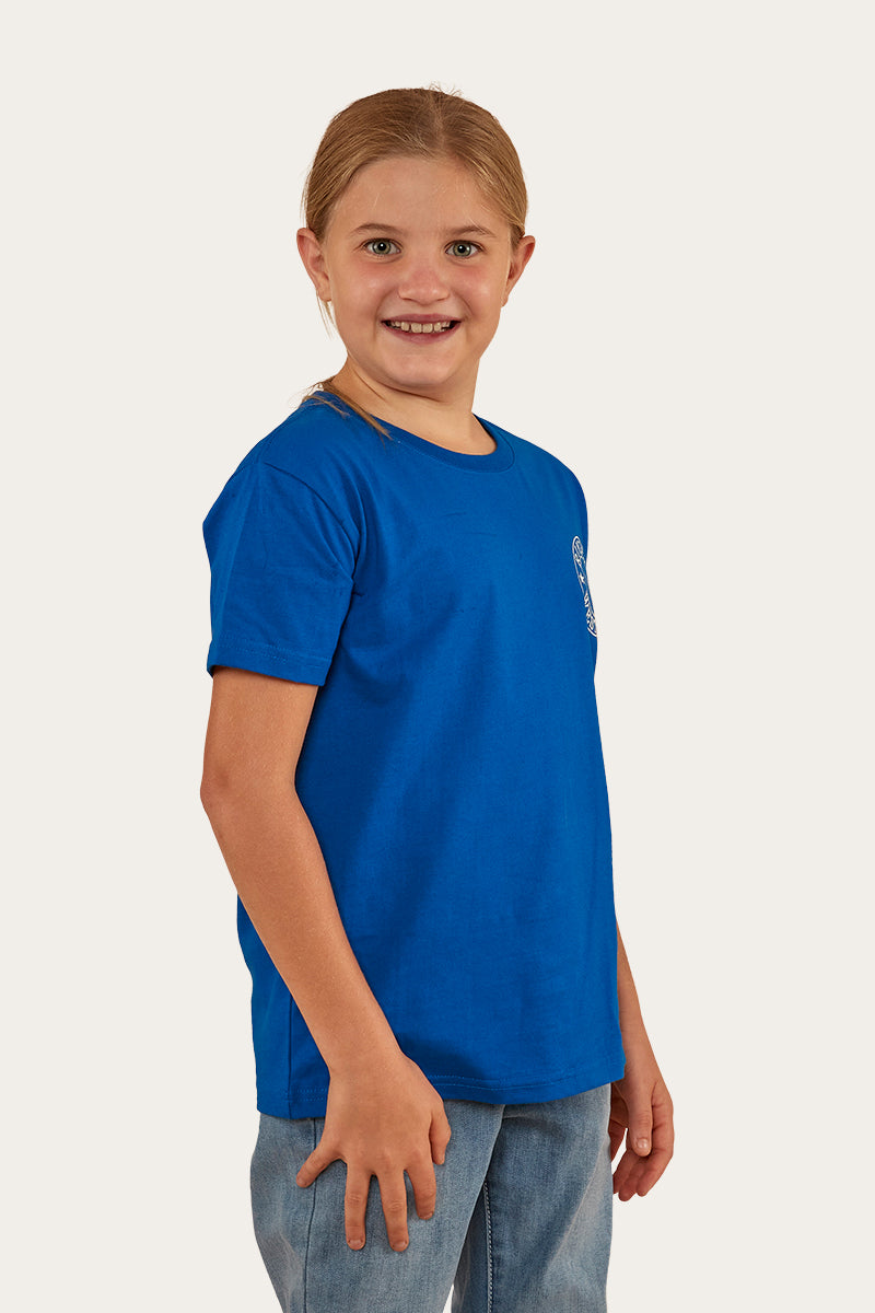Signature Bull Kids Classic Fit T-Shirt - Snorkel Blue/White
