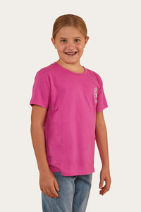 Signature Bull Kids Classic Fit T-Shirt - Candy/White