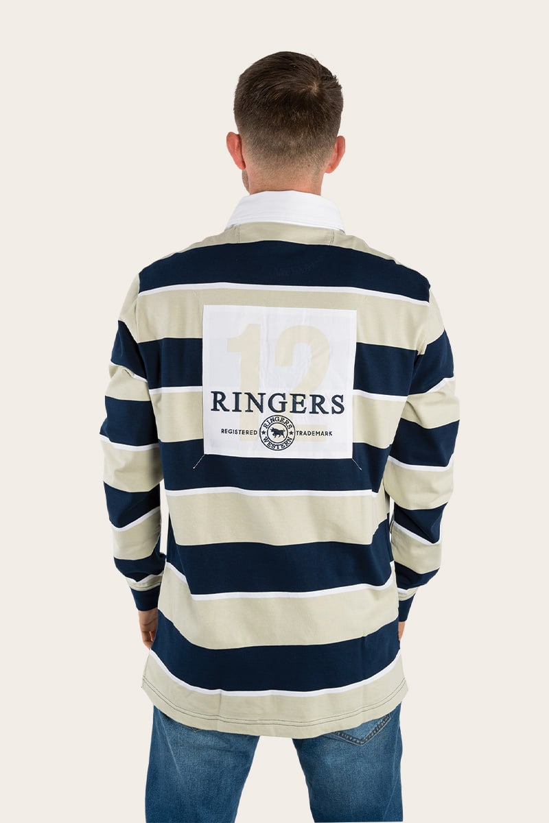 Regency Mens Rugby Jersey - Navy/Beige