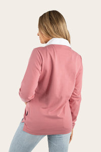 Portland Womens Rugby Jersey - Rosey Pink