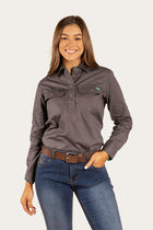 Pentecost River Womens Half Button Work Shirt - Magnum