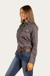 Pentecost River Womens Half Button Work Shirt - Magnum