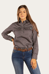 Pentecost River Womens Half Button Work Shirt - Magnum
