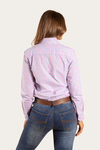 Heritage Womens Check Dress Shirt - Pink/Blue