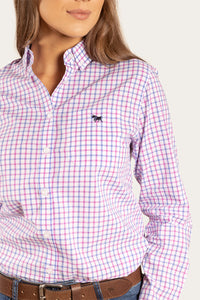 Heritage Womens Check Dress Shirt - Pink/Blue