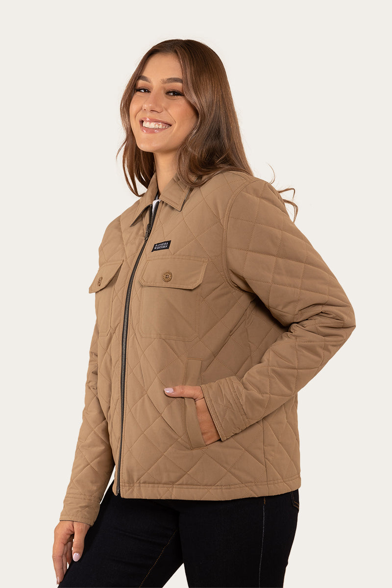Marley Womens Reversible Jacket - Tan
