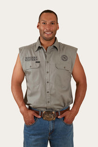 Hawkeye Mens Sleeveless Work Shirt -  Ultimate Grey/Magnum