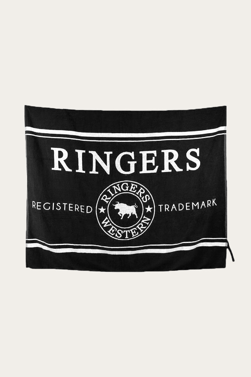 Tamarama Beach Towel - Black/White
