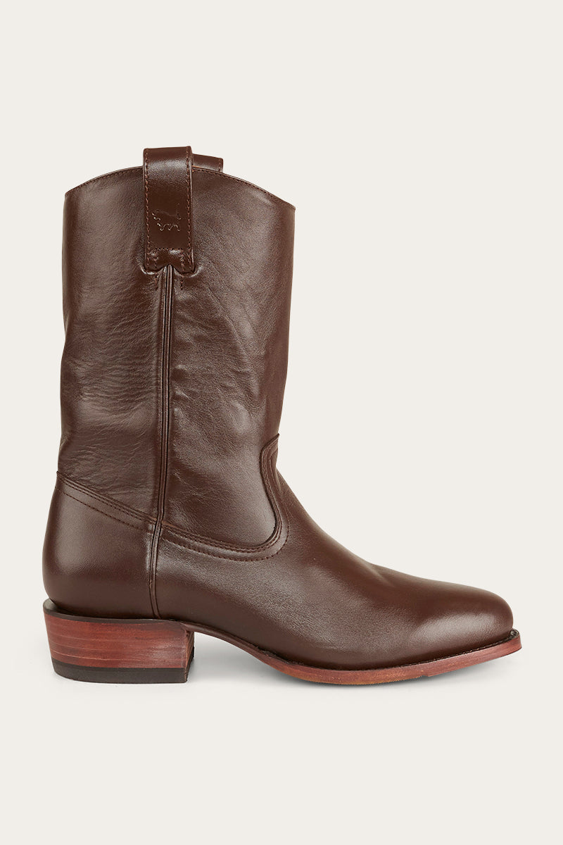Davidson Mens Cuban Heel Boot Chocolate