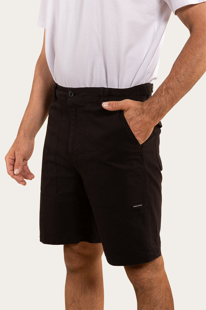 Mens smart black shorts hot sale