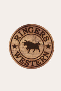 RW Wood Logo Sticker
