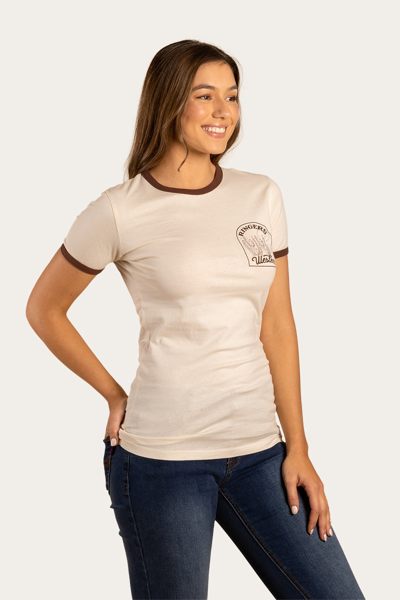 Melrose Womens Classic Fit T-Shirt - Off White