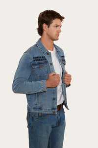 Bundy Unisex Denim Jacket - Light Wash Blue