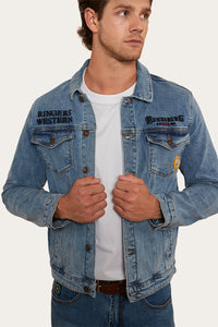 Bundy Unisex Denim Jacket - Light Wash Blue