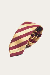 Flemington Stripe Tie Burgundy