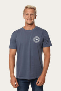 Signature Bull Mens Classic T-Shirt - Yale Blue/White