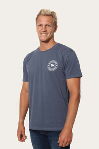 Signature Bull Mens Classic T-Shirt - Yale Blue/White