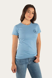 Signature Bull Womens Classic Fit T-Shirt - Carolina Blue/Navy