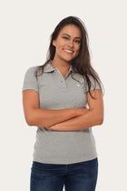 Classic Womens Polo Shirt Grey Marle