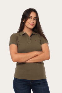 Classic Womens Polo Shirt Khaki