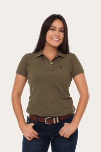 Classic Womens Polo Shirt Khaki