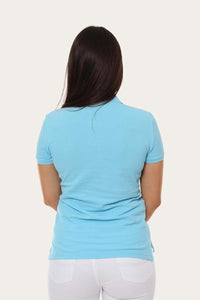 Classic Womens Polo Shirt Pastel Blue