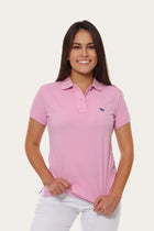 Classic Womens Polo Shirt Pastel Pink