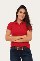 Classic Womens Polo Shirt Red