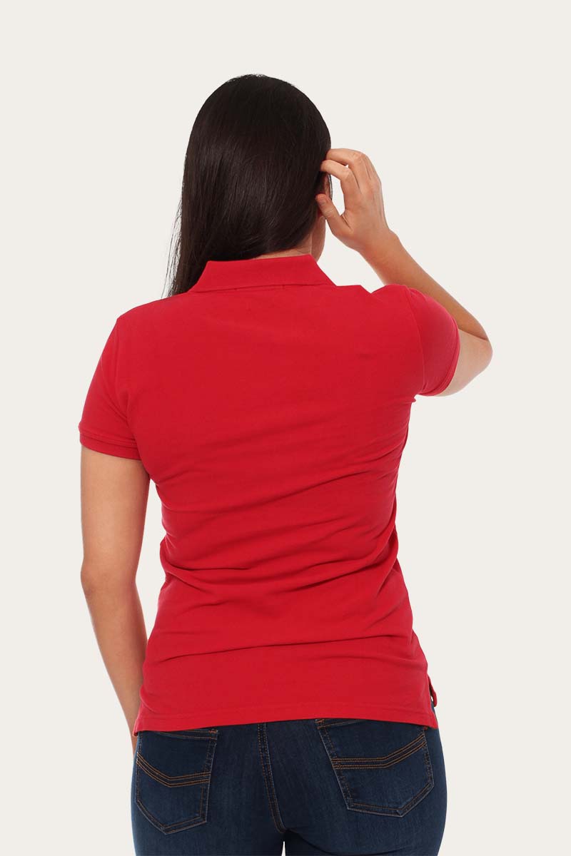 Classic Womens Polo Shirt Red
