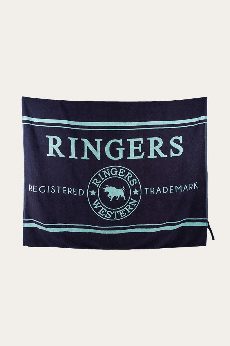Tamarama Beach Towel - Dark Navy/Sea Glass