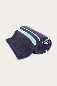 Tamarama Beach Towel - Dark Navy/Sea Glass