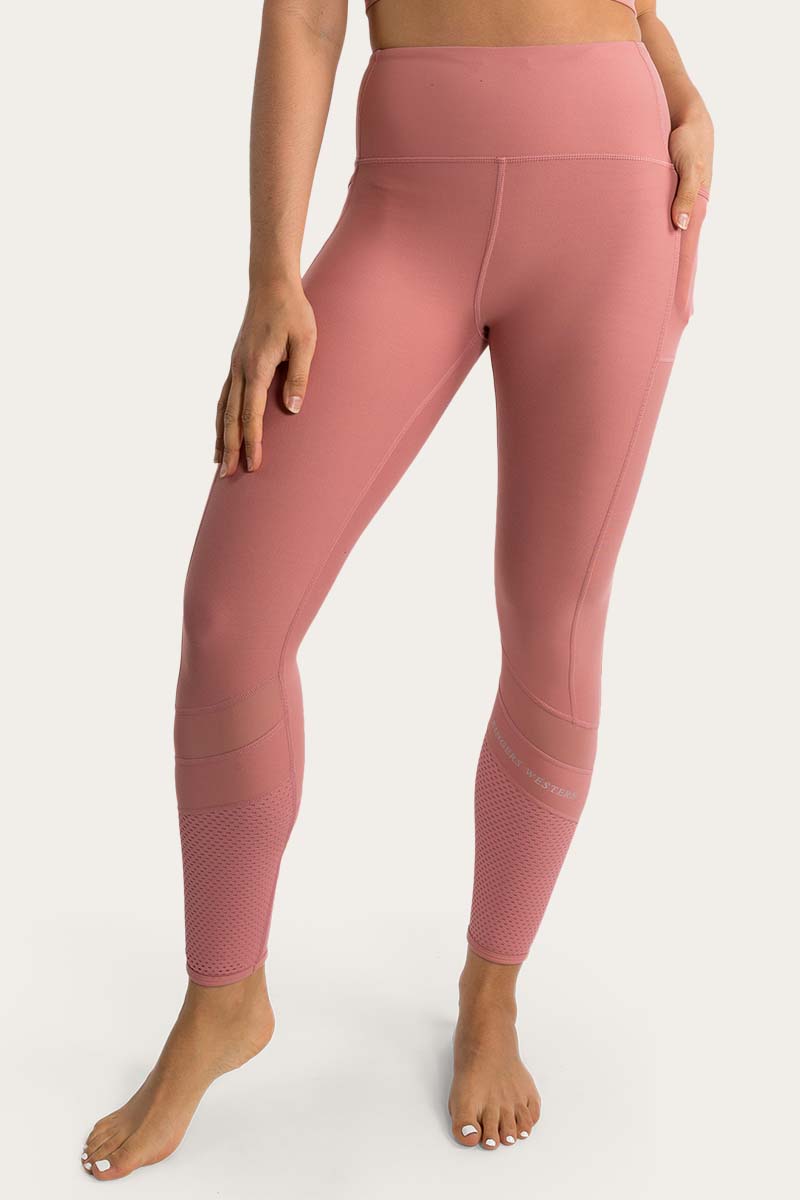 Jenna Womens High Rise Ankle Grazer Tight - Dusty Rose