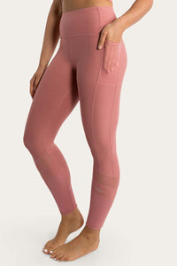 Jenna Womens High Rise Ankle Grazer Tight - Dusty Rose