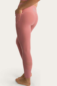 Jenna Womens High Rise Ankle Grazer Tight - Dusty Rose