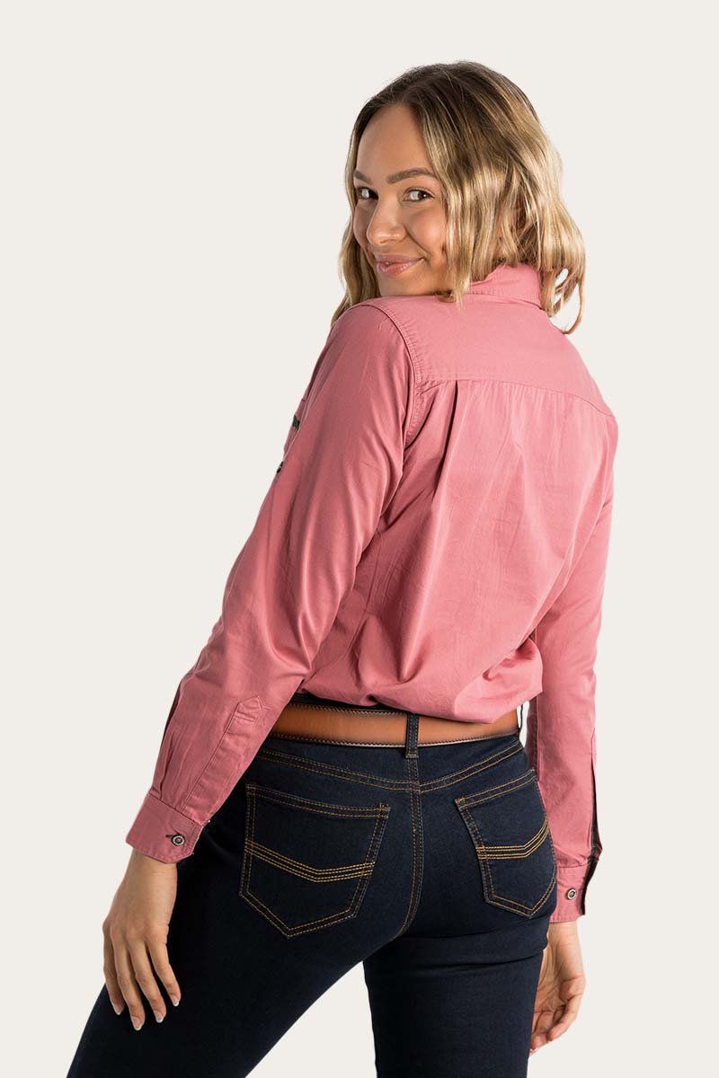Rust pink shirt womens shop