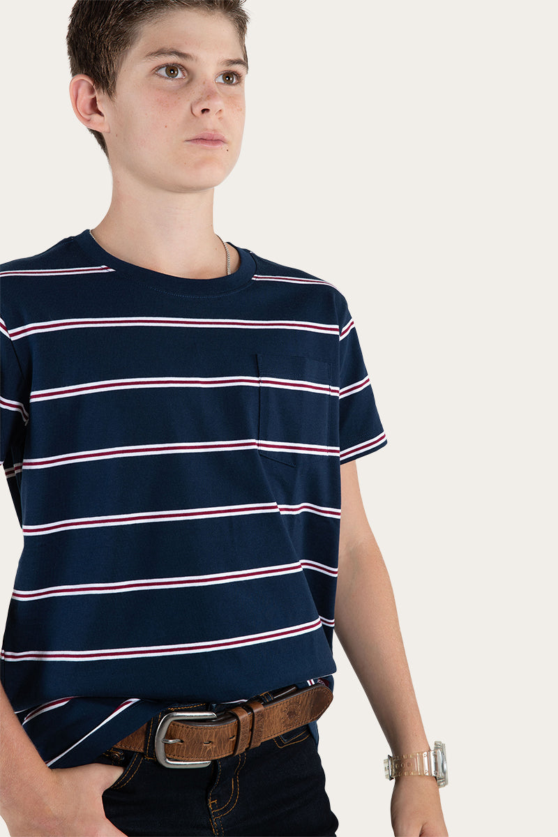 Budd Kids Classic Fit T-Shirt - Navy Stripe