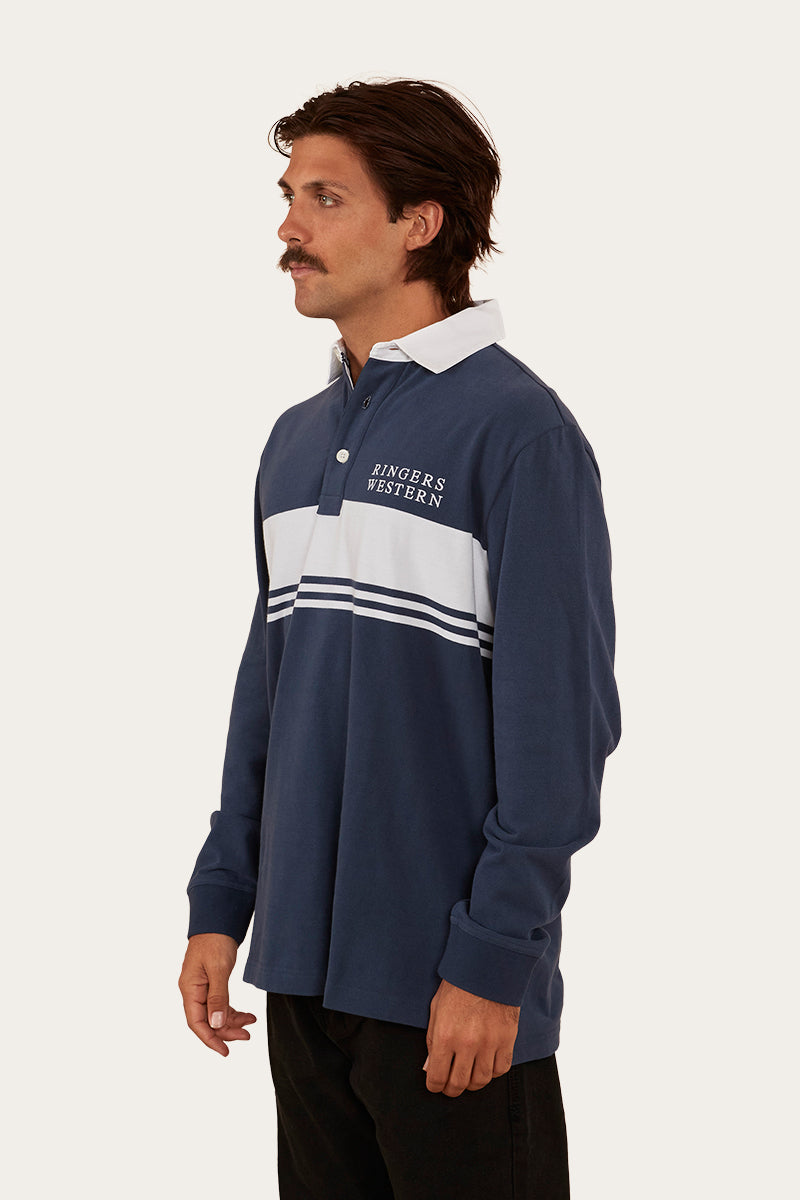 Edmonton Mens Rugby Jersey Navy/White