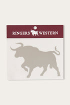 RW Bull Die Cut Sticker - Silver