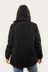 Warragul Womens Hooded Jacket - Black