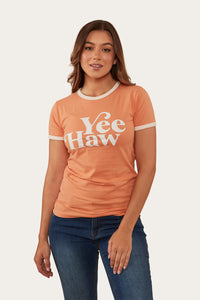 Melrose Womens Classic Fit T-Shirt - Coral
