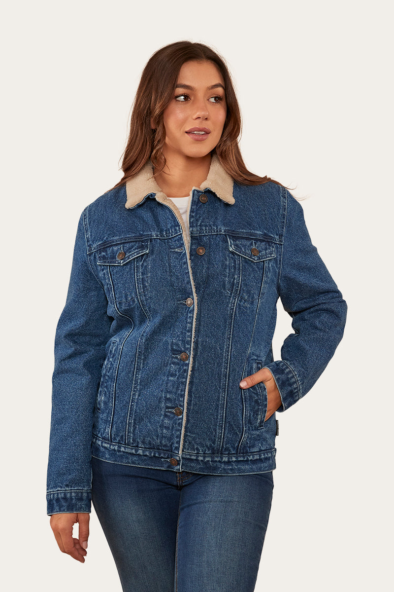 Killawarra Womens Jacket - Mid Wash Blue