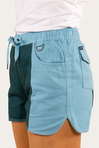 Tora Womens Heavy Weight Ruggers - Arctic Blue/Dark Teal