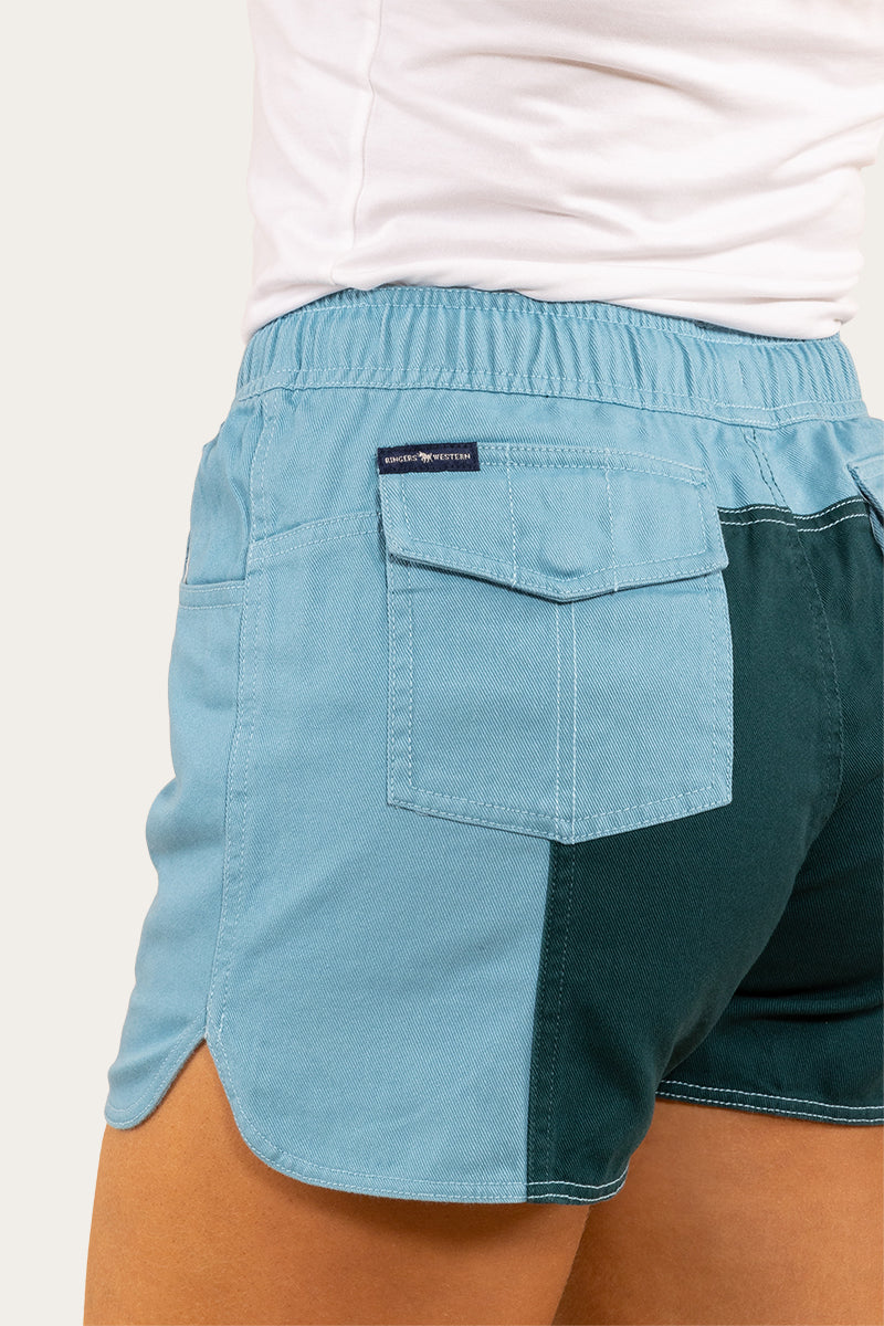 Tora Womens Heavy Weight Ruggers - Arctic Blue/Dark Teal