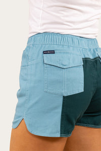 Tora Womens Heavy Weight Ruggers - Arctic Blue/Dark Teal