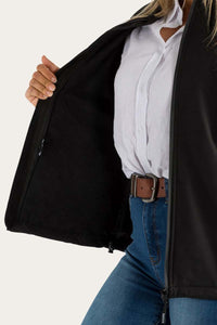 Kiama Womens Slim Line Wind Breaker - Black