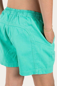 Kids Heavy Weight Ruggers - Mint with Dark Navy