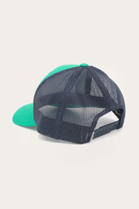 Signature Bull Trucker Green & Navy with Green & White Patch