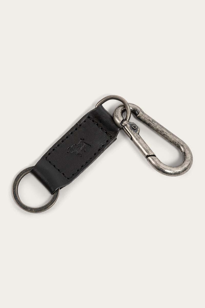 キーホルダー・キーリング SCALETTOBLACK RSM015 Western Black Hide Keyring Fidoo Stylish Western Cowboy Hat Keychain Pendant Durable
